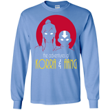 T-Shirts Carolina Blue / S Adventures of Korra & Aang Men's Long Sleeve T-Shirt