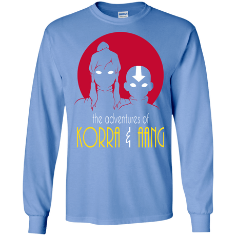 T-Shirts Carolina Blue / S Adventures of Korra & Aang Men's Long Sleeve T-Shirt