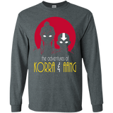 T-Shirts Dark Heather / S Adventures of Korra & Aang Men's Long Sleeve T-Shirt