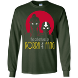 T-Shirts Forest Green / S Adventures of Korra & Aang Men's Long Sleeve T-Shirt