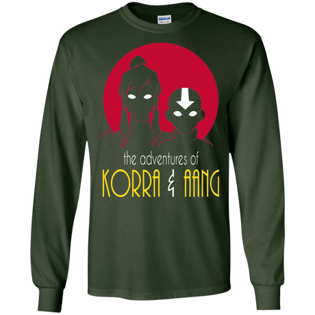 T-Shirts Forest Green / S Adventures of Korra & Aang Men's Long Sleeve T-Shirt