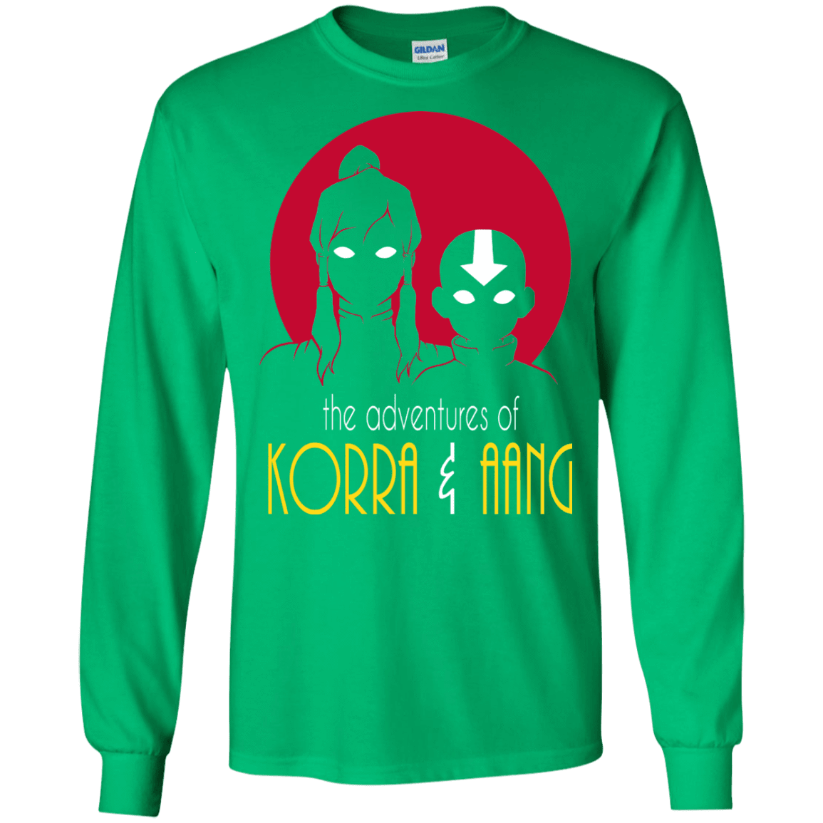 T-Shirts Irish Green / S Adventures of Korra & Aang Men's Long Sleeve T-Shirt