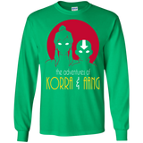 T-Shirts Irish Green / S Adventures of Korra & Aang Men's Long Sleeve T-Shirt