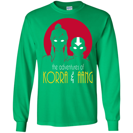 T-Shirts Irish Green / S Adventures of Korra & Aang Men's Long Sleeve T-Shirt