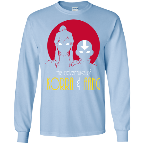 T-Shirts Light Blue / S Adventures of Korra & Aang Men's Long Sleeve T-Shirt