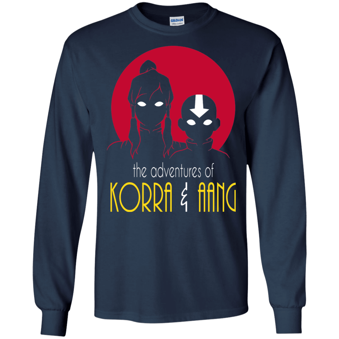 T-Shirts Navy / S Adventures of Korra & Aang Men's Long Sleeve T-Shirt