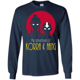 T-Shirts Navy / S Adventures of Korra & Aang Men's Long Sleeve T-Shirt