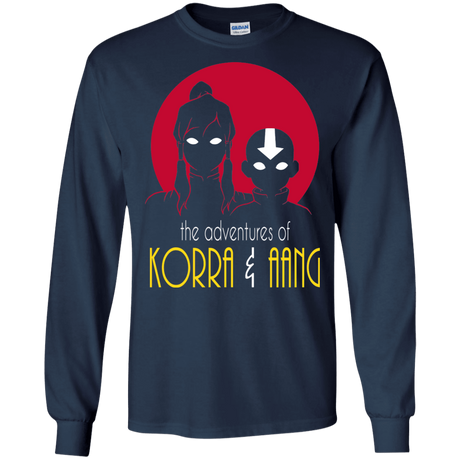 T-Shirts Navy / S Adventures of Korra & Aang Men's Long Sleeve T-Shirt