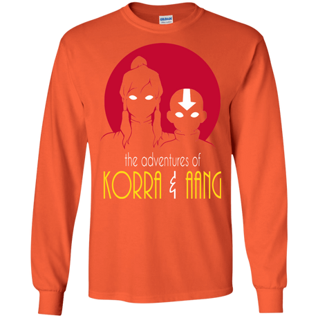 T-Shirts Orange / S Adventures of Korra & Aang Men's Long Sleeve T-Shirt