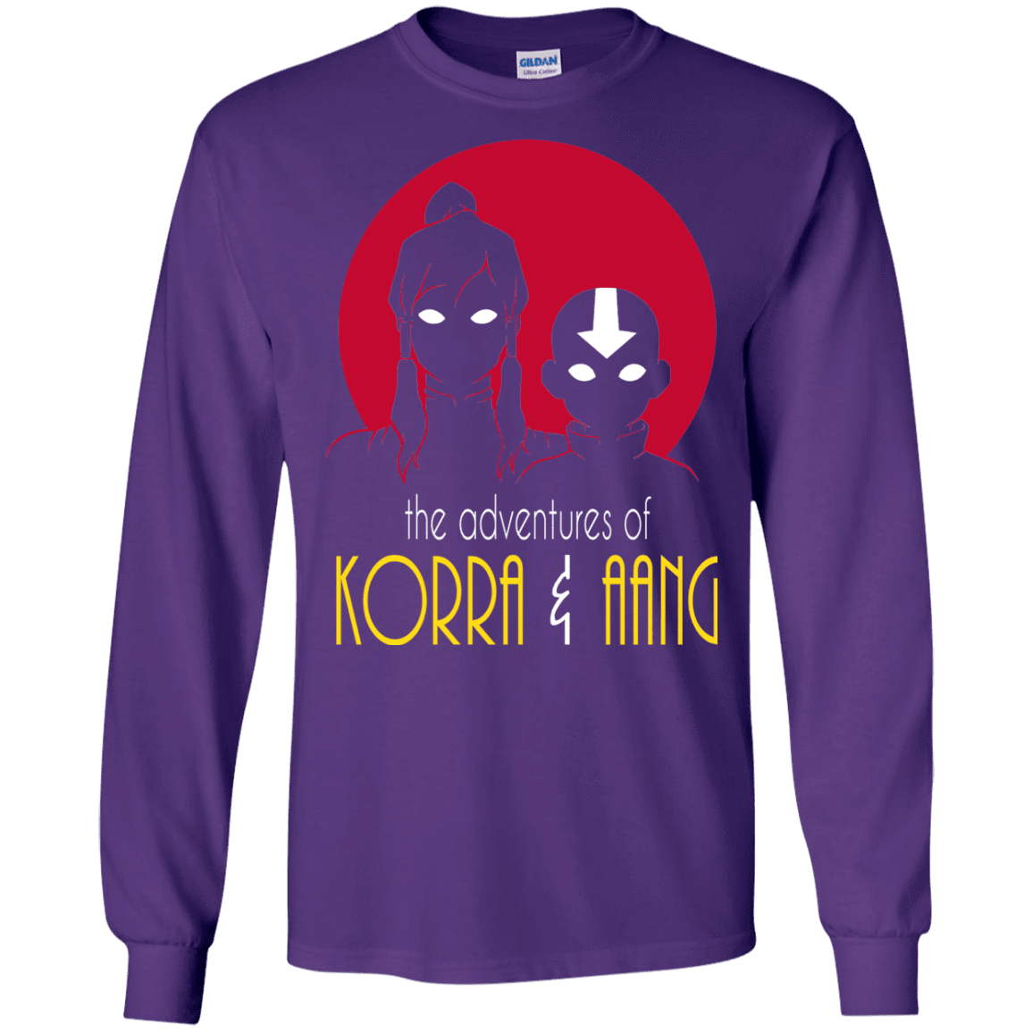 T-Shirts Purple / S Adventures of Korra & Aang Men's Long Sleeve T-Shirt