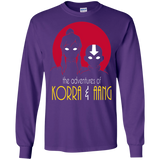 T-Shirts Purple / S Adventures of Korra & Aang Men's Long Sleeve T-Shirt