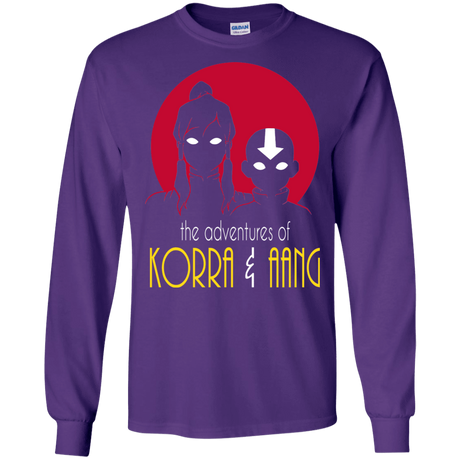 T-Shirts Purple / S Adventures of Korra & Aang Men's Long Sleeve T-Shirt