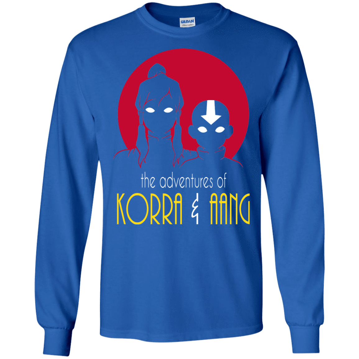 T-Shirts Royal / S Adventures of Korra & Aang Men's Long Sleeve T-Shirt