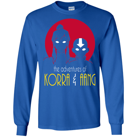 T-Shirts Royal / S Adventures of Korra & Aang Men's Long Sleeve T-Shirt