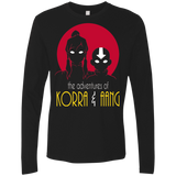 T-Shirts Black / S Adventures of Korra & Aang Men's Premium Long Sleeve