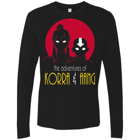 T-Shirts Black / S Adventures of Korra & Aang Men's Premium Long Sleeve