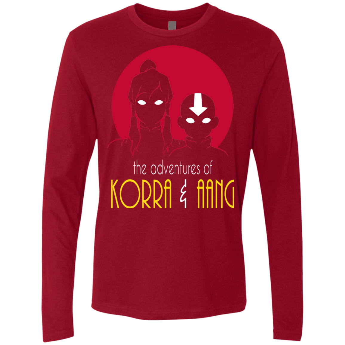 T-Shirts Cardinal / S Adventures of Korra & Aang Men's Premium Long Sleeve