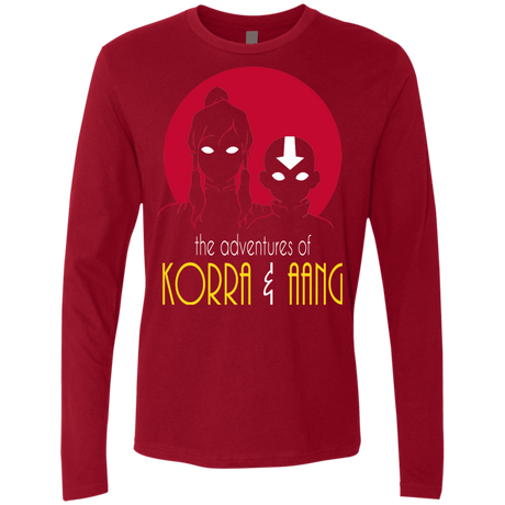 T-Shirts Cardinal / S Adventures of Korra & Aang Men's Premium Long Sleeve