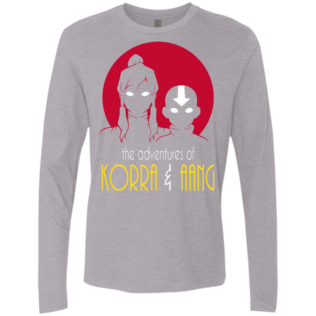 T-Shirts Heather Grey / S Adventures of Korra & Aang Men's Premium Long Sleeve