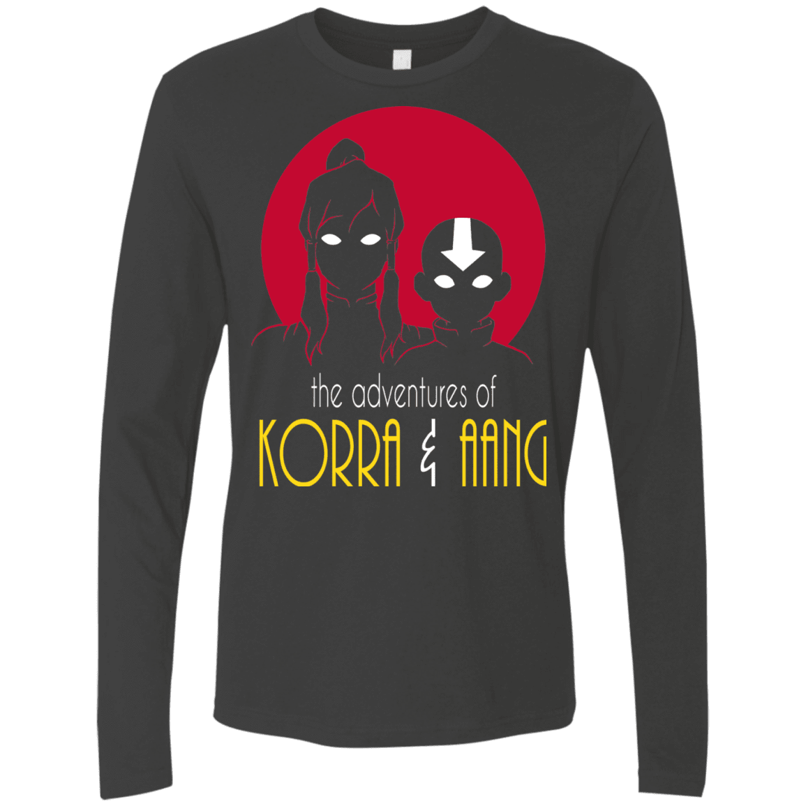 T-Shirts Heavy Metal / S Adventures of Korra & Aang Men's Premium Long Sleeve