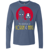 T-Shirts Indigo / S Adventures of Korra & Aang Men's Premium Long Sleeve