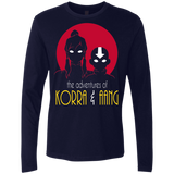 T-Shirts Midnight Navy / S Adventures of Korra & Aang Men's Premium Long Sleeve