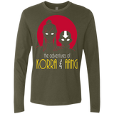 T-Shirts Military Green / S Adventures of Korra & Aang Men's Premium Long Sleeve