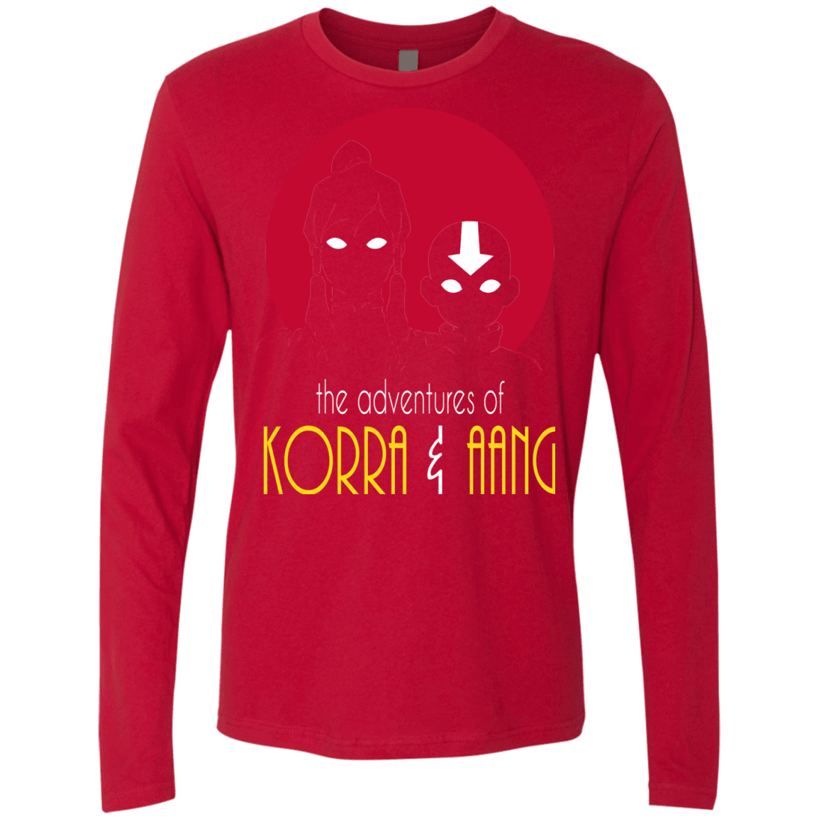 T-Shirts Red / S Adventures of Korra & Aang Men's Premium Long Sleeve