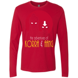 T-Shirts Red / S Adventures of Korra & Aang Men's Premium Long Sleeve