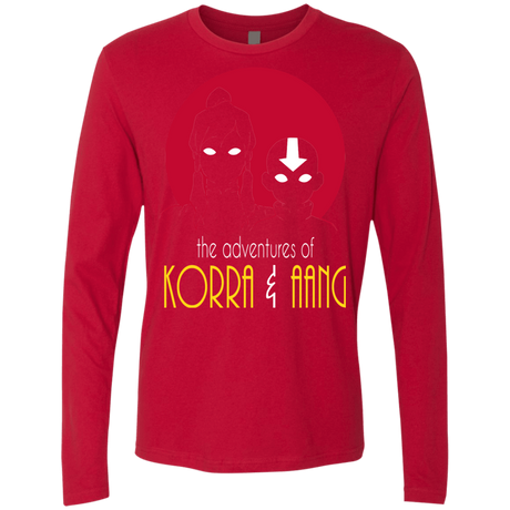 T-Shirts Red / S Adventures of Korra & Aang Men's Premium Long Sleeve