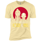 T-Shirts Banana Cream / X-Small Adventures of Korra & Aang Men's Premium T-Shirt