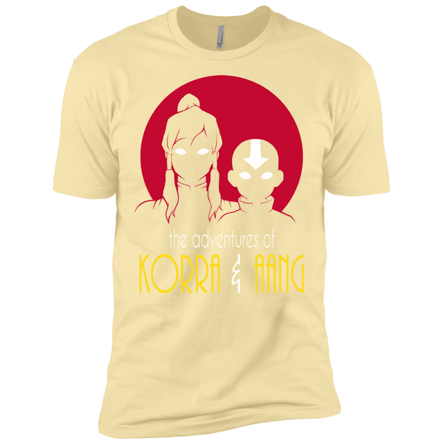 T-Shirts Banana Cream / X-Small Adventures of Korra & Aang Men's Premium T-Shirt