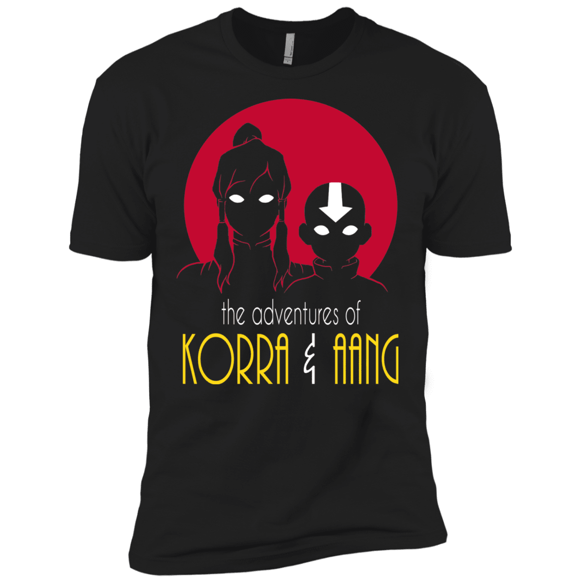 T-Shirts Black / X-Small Adventures of Korra & Aang Men's Premium T-Shirt