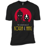 T-Shirts Black / X-Small Adventures of Korra & Aang Men's Premium T-Shirt