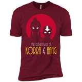 T-Shirts Cardinal / X-Small Adventures of Korra & Aang Men's Premium T-Shirt