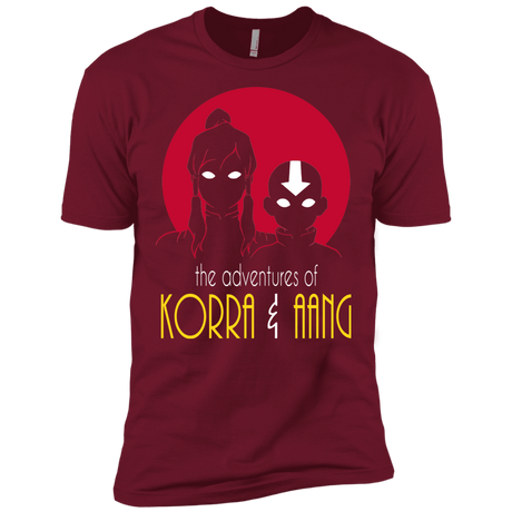 T-Shirts Cardinal / X-Small Adventures of Korra & Aang Men's Premium T-Shirt