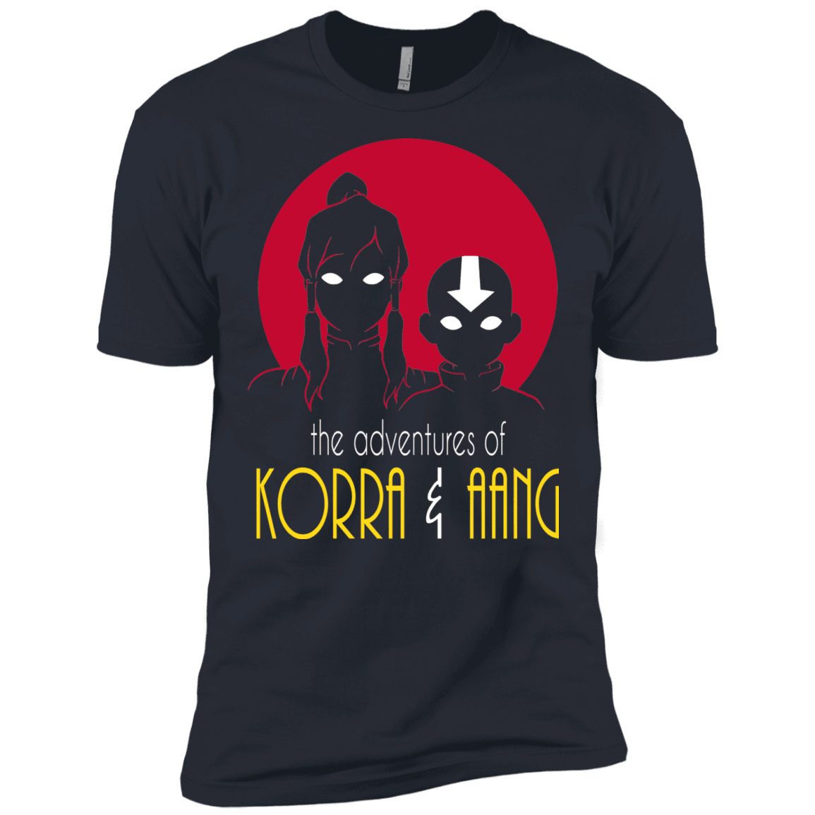 T-Shirts Indigo / X-Small Adventures of Korra & Aang Men's Premium T-Shirt