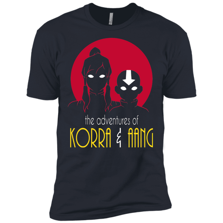 T-Shirts Indigo / X-Small Adventures of Korra & Aang Men's Premium T-Shirt