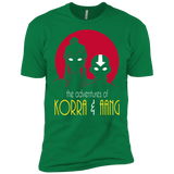 T-Shirts Kelly Green / X-Small Adventures of Korra & Aang Men's Premium T-Shirt