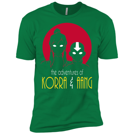 T-Shirts Kelly Green / X-Small Adventures of Korra & Aang Men's Premium T-Shirt