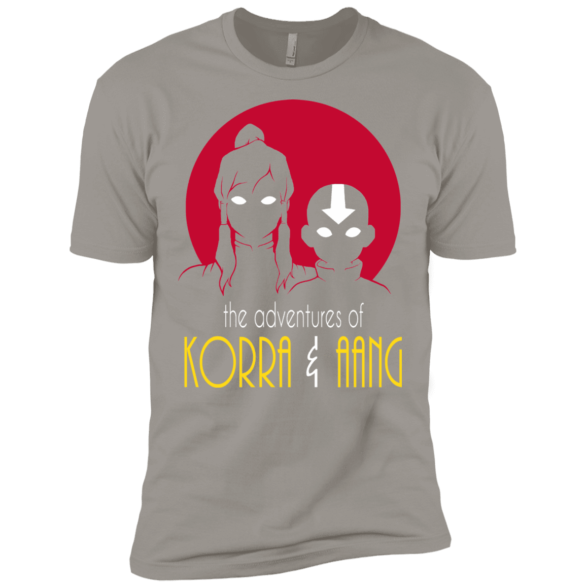 T-Shirts Light Grey / X-Small Adventures of Korra & Aang Men's Premium T-Shirt