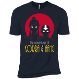 T-Shirts Midnight Navy / X-Small Adventures of Korra & Aang Men's Premium T-Shirt