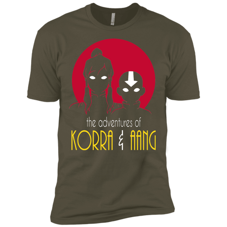 T-Shirts Military Green / X-Small Adventures of Korra & Aang Men's Premium T-Shirt