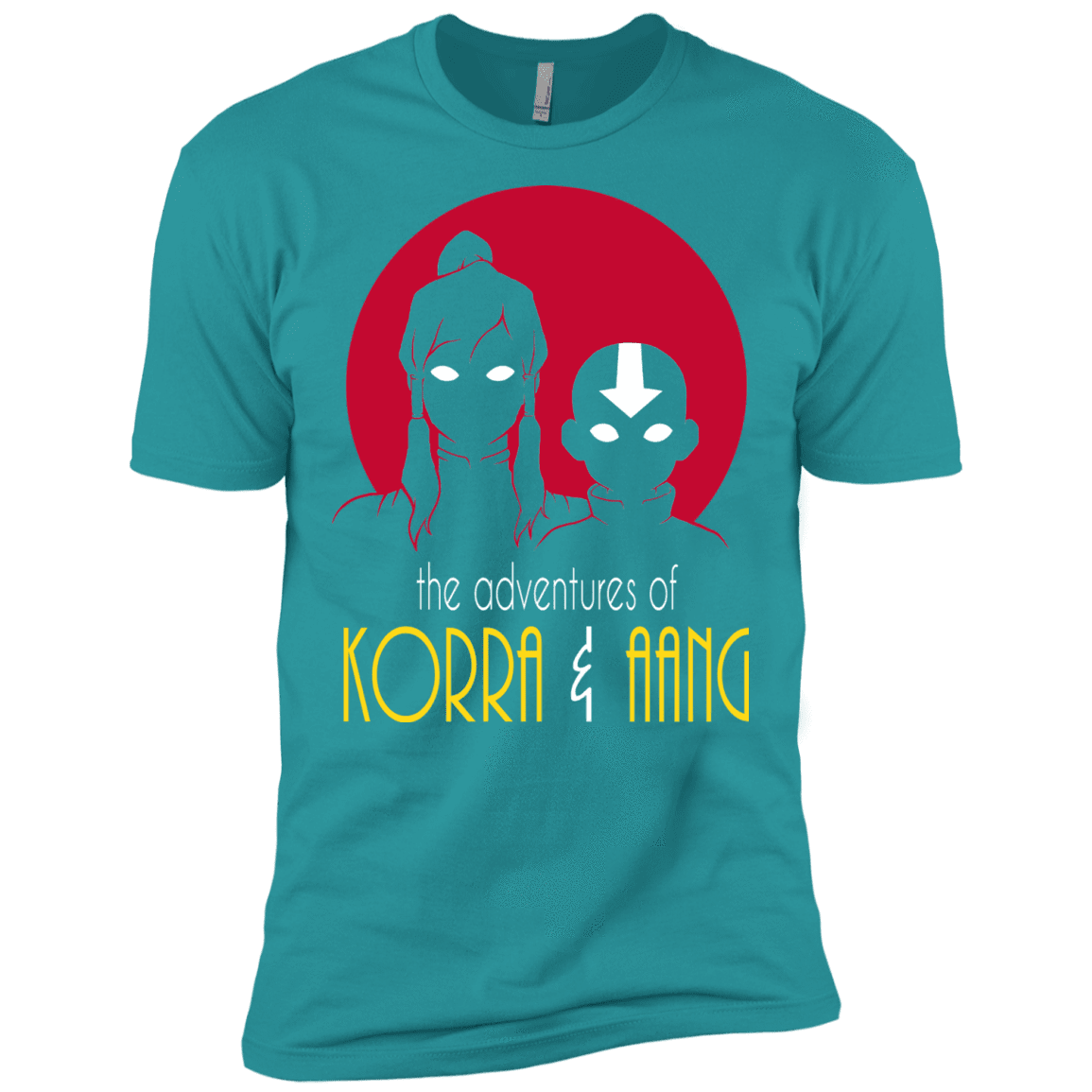 T-Shirts Tahiti Blue / X-Small Adventures of Korra & Aang Men's Premium T-Shirt