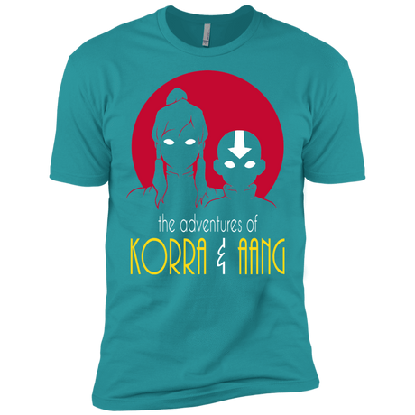 T-Shirts Tahiti Blue / X-Small Adventures of Korra & Aang Men's Premium T-Shirt