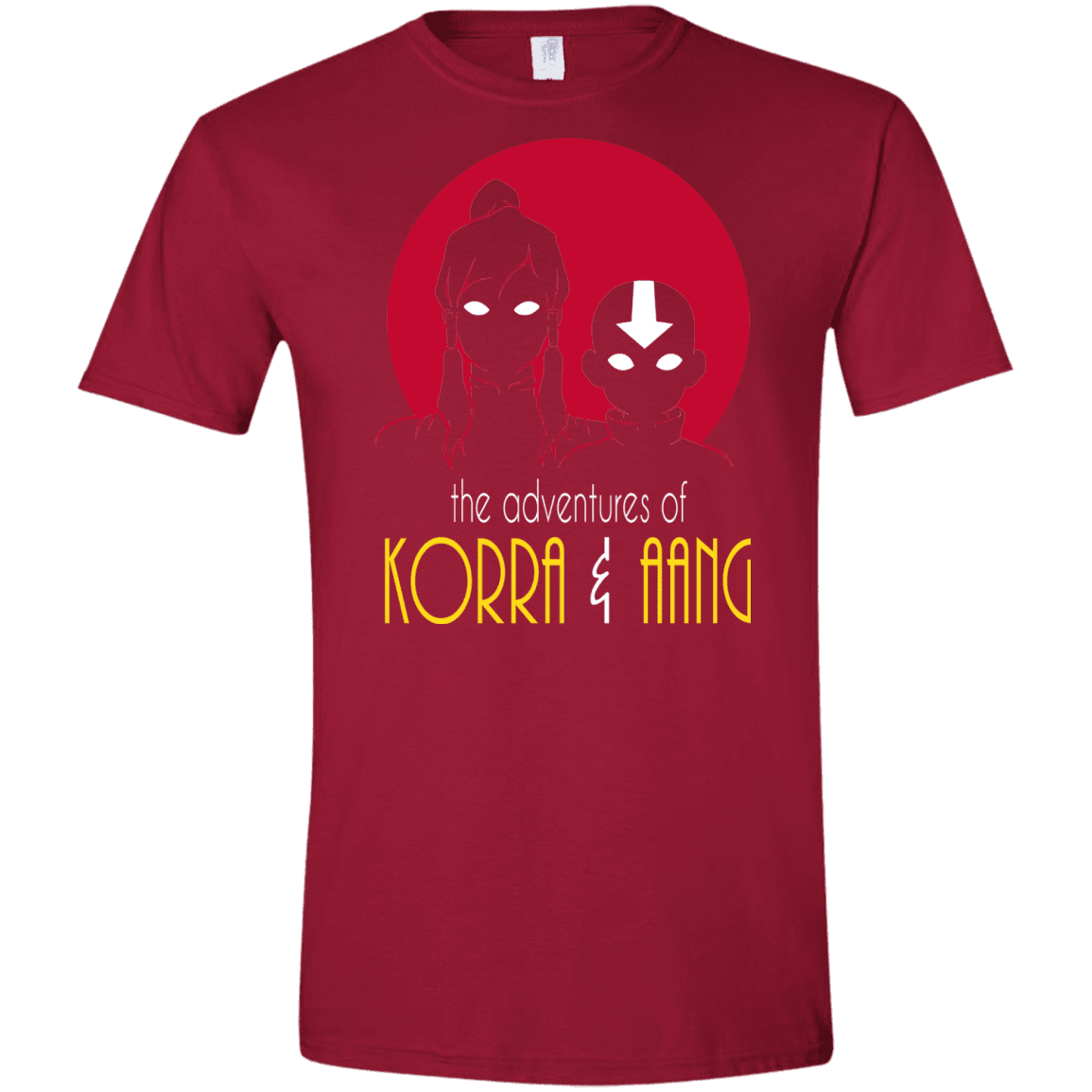 T-Shirts Cardinal Red / S Adventures of Korra & Aang Men's Semi-Fitted Softstyle