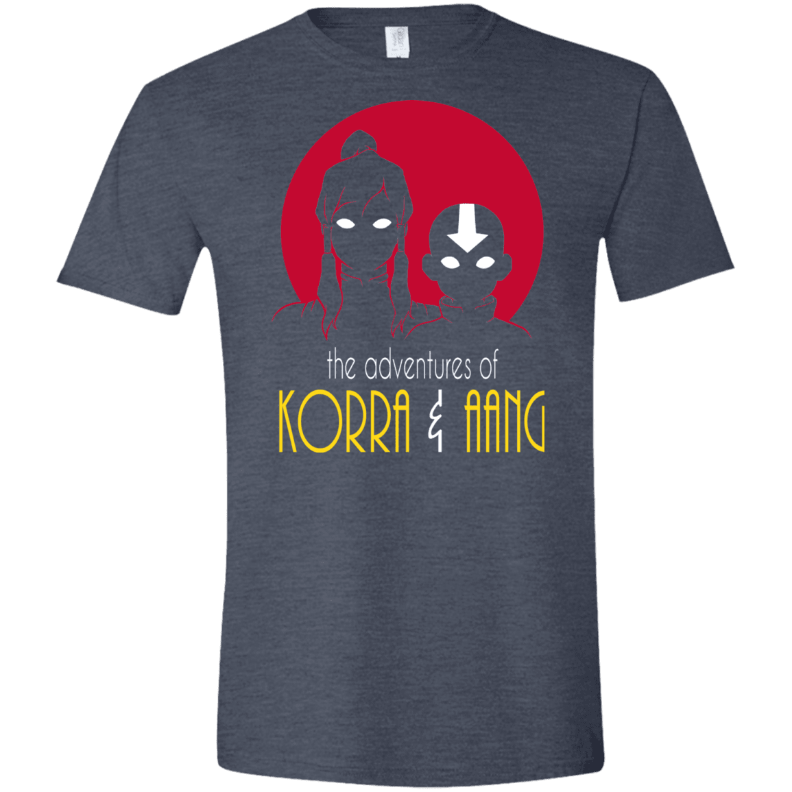 T-Shirts Heather Navy / S Adventures of Korra & Aang Men's Semi-Fitted Softstyle