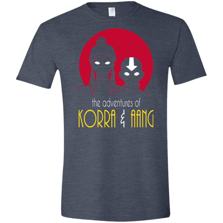 T-Shirts Heather Navy / S Adventures of Korra & Aang Men's Semi-Fitted Softstyle