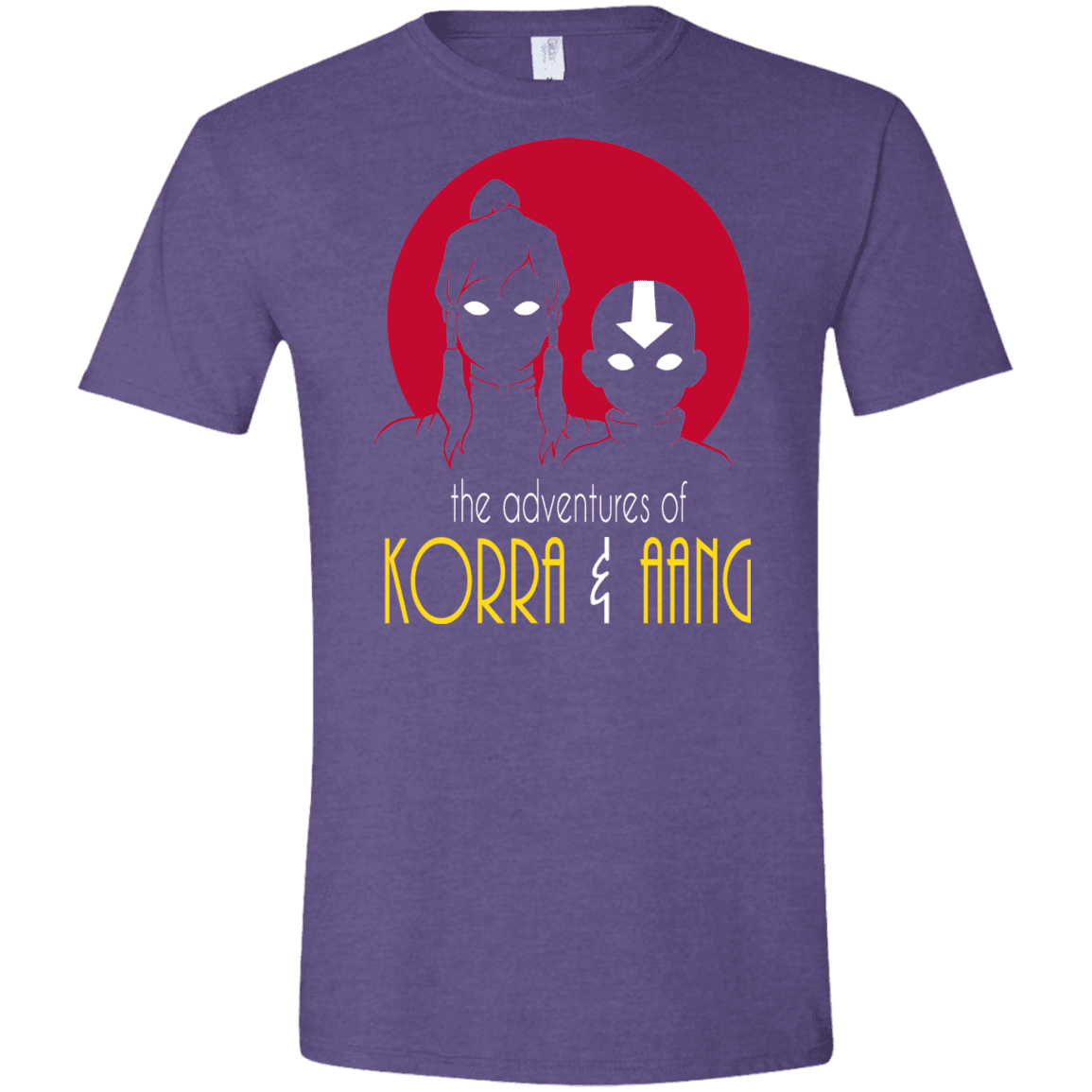 T-Shirts Heather Purple / S Adventures of Korra & Aang Men's Semi-Fitted Softstyle