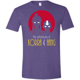 T-Shirts Heather Purple / S Adventures of Korra & Aang Men's Semi-Fitted Softstyle